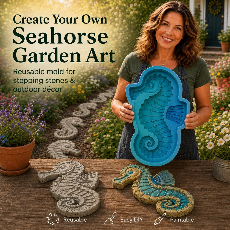 đ„ LAST DAY 55% OFF - đ Reusable Ocean Theme Garden Art Mold â Make Your Garden Truly One of a Kind