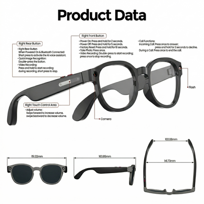 Neravio™ VisionAI Pro Smart Glasses
