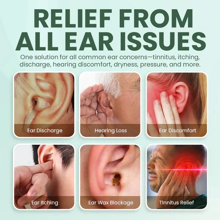 Tinnitus Ear Drops Clean Earwax Relieve Tinnitus Ear Back Ear Discomfort Ear Drops Ear Hygiene Ear Care Relief Formulas