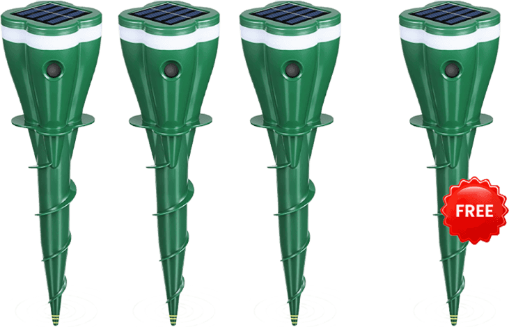 🔥Time-Limited Offer🔥 Solar Powered Waterproof Screw Mole Repellent