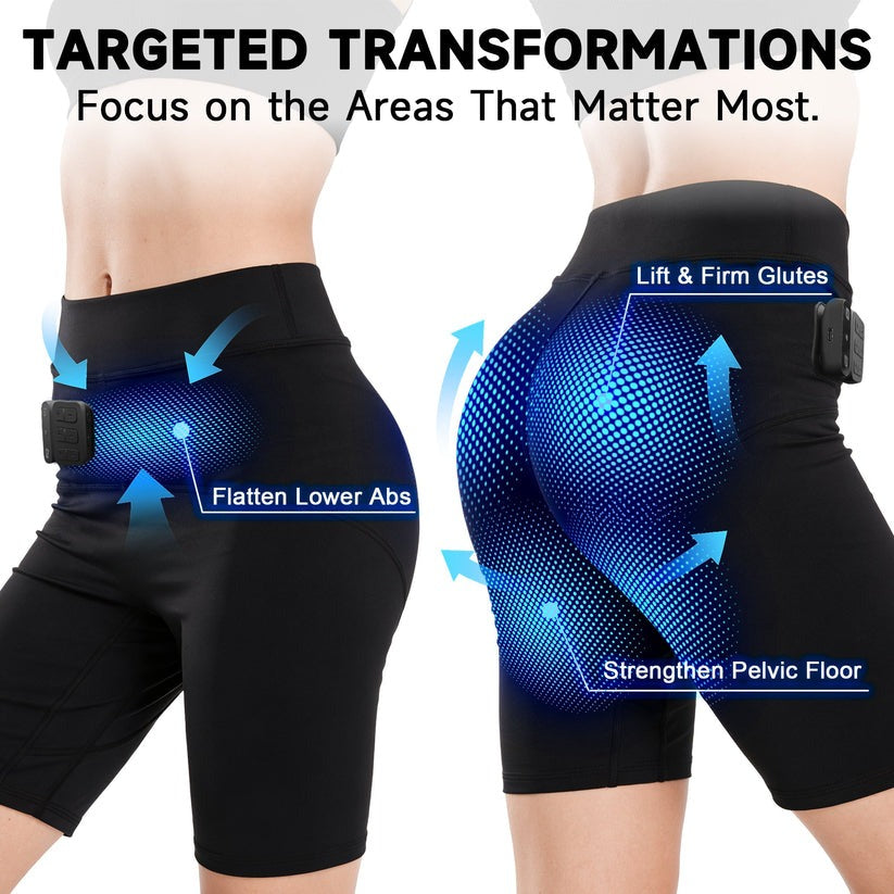 Neravio™ 3-Zone EMS Toning Shorts: Targeted Abdomen, Glutes & Pelvic Floor Support