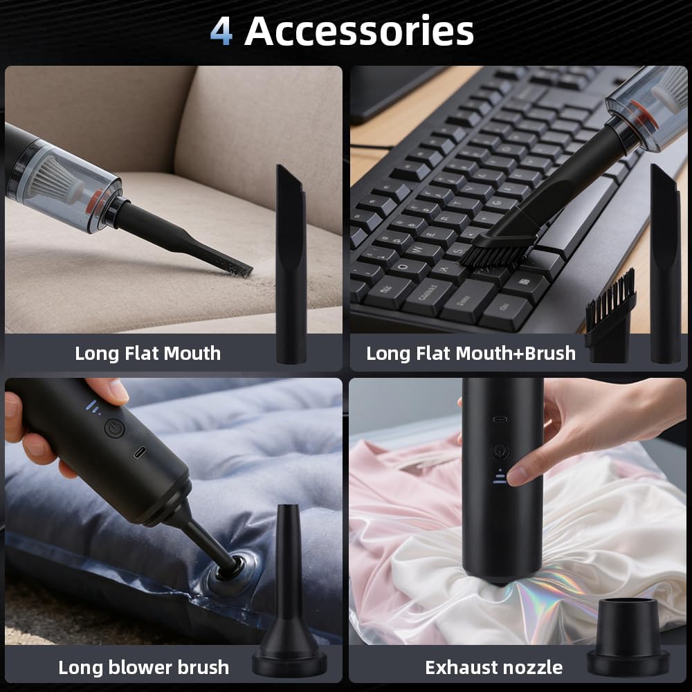 Neravio™ 2026 New 4 in 1 High Power Cordless Vacuum Cleaner
