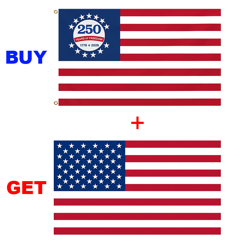 🇺🇸 250th Anniversary USA Commemorative Flag (3x5 Ft),Double-Sided Embroidered