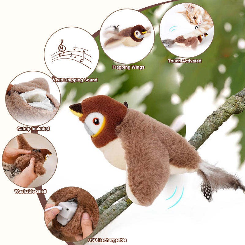 Neravio™ Flappy Bird Cat Toy | Easy To Use | Pet Toy