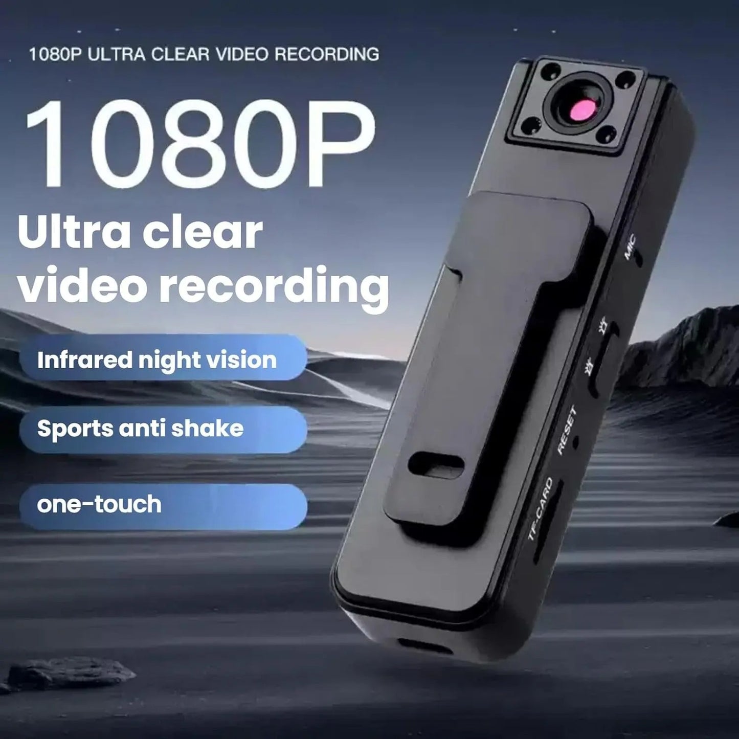 Neravio™ ClipCam Pro – Mini 1080P Wearable Camera
