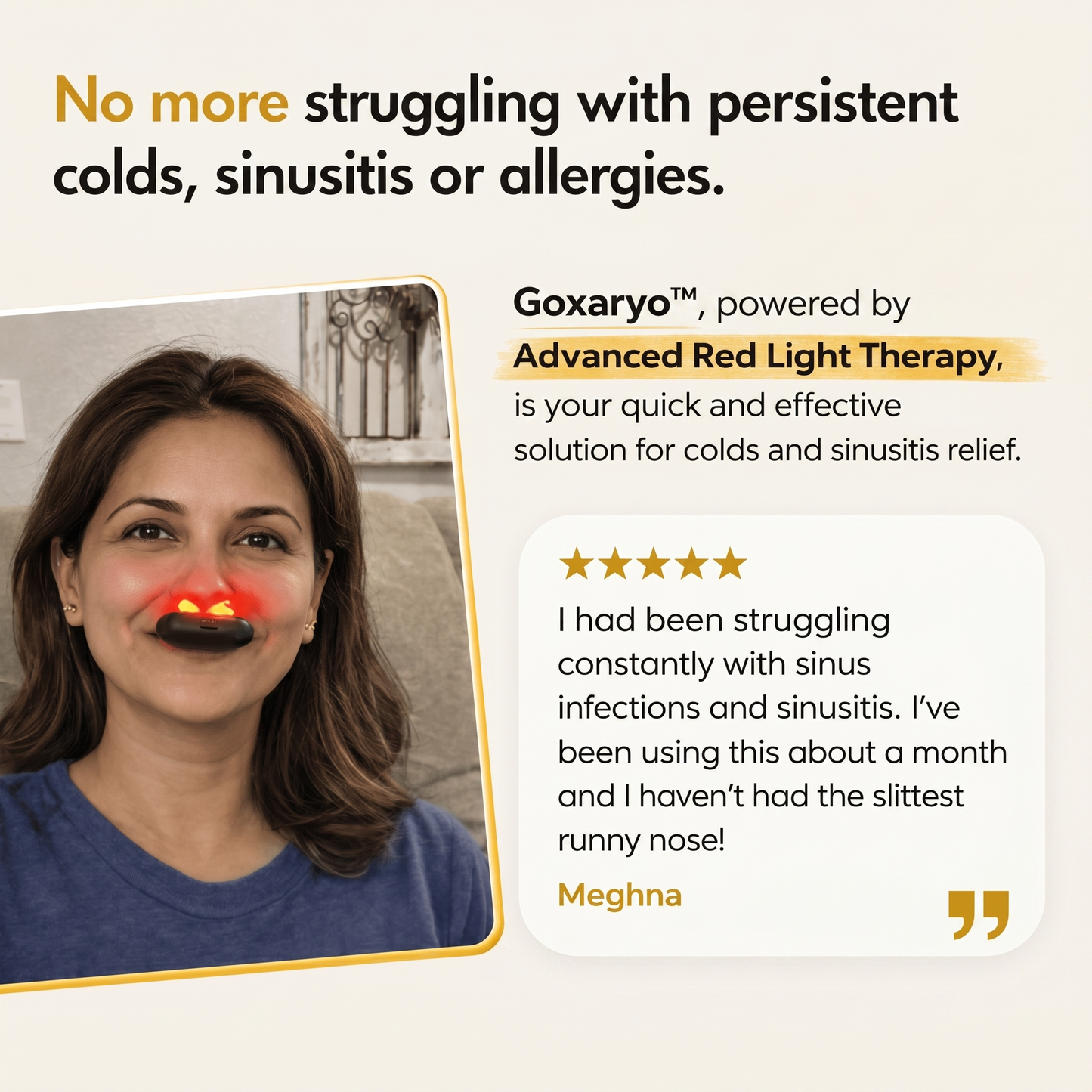 Neravio™ Red Light Nasal Relief Device