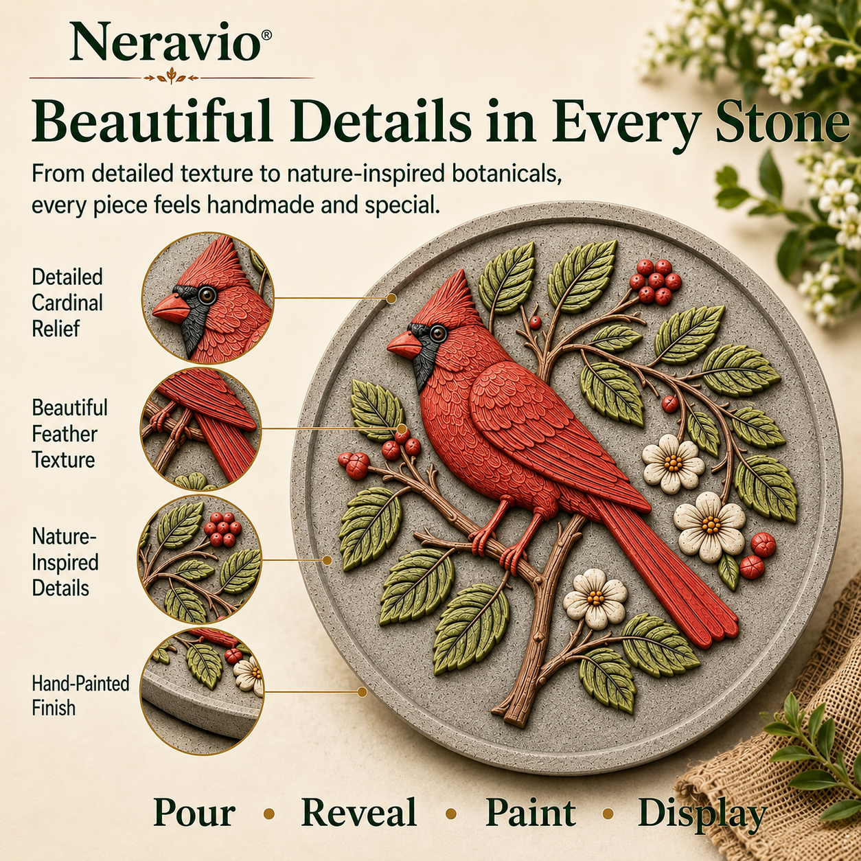 🔥2026 New Arrivals💥Garden Art Stepping Stone Mold