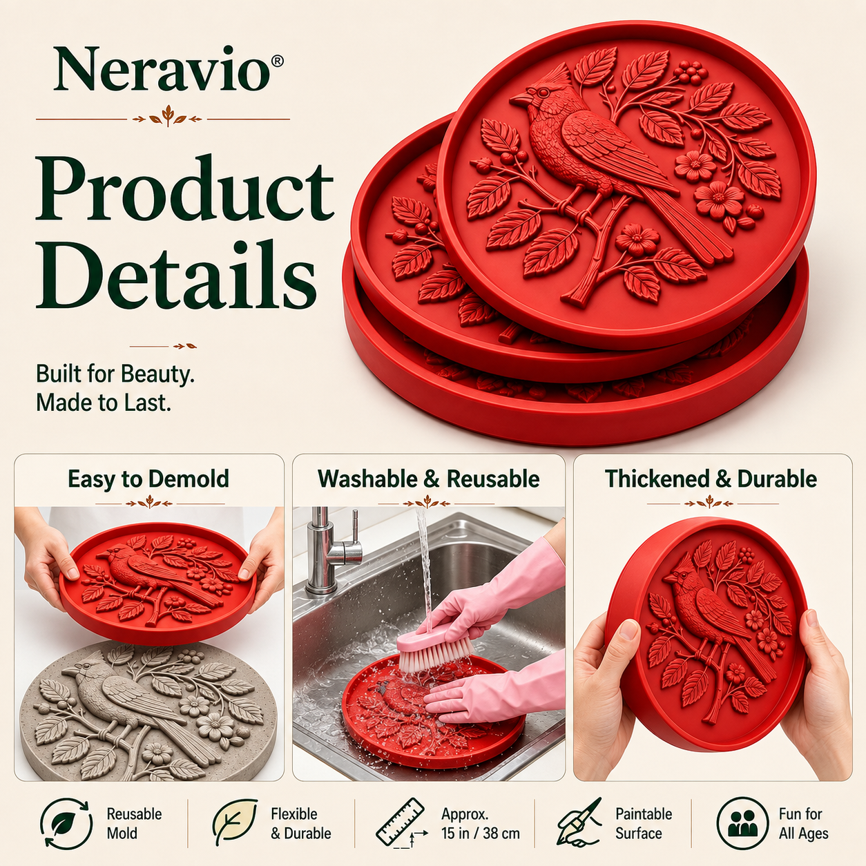 🔥2026 New Arrivals💥Garden Art Stepping Stone Mold