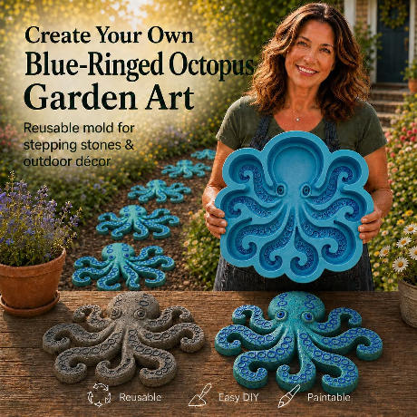 💥 LAST DAY 55% OFF - 🌊 Reusable Ocean Theme Garden Art Mold – Make Your Garden Truly One of a Kind