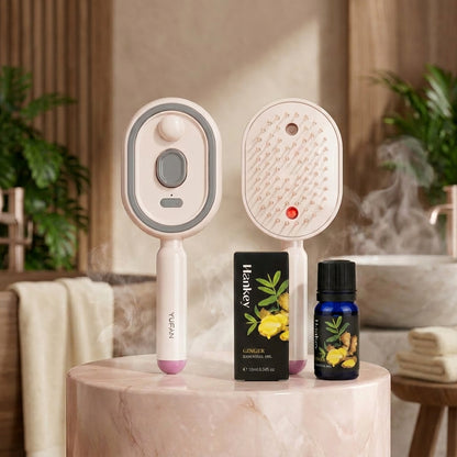 Neravio™ 🛒 The Frizz-Fighter: Upgraded 3-in-1 Nano-Steam Massage Brush