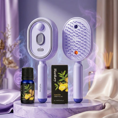 Neravio™ 🛒 The Frizz-Fighter: Upgraded 3-in-1 Nano-Steam Massage Brush