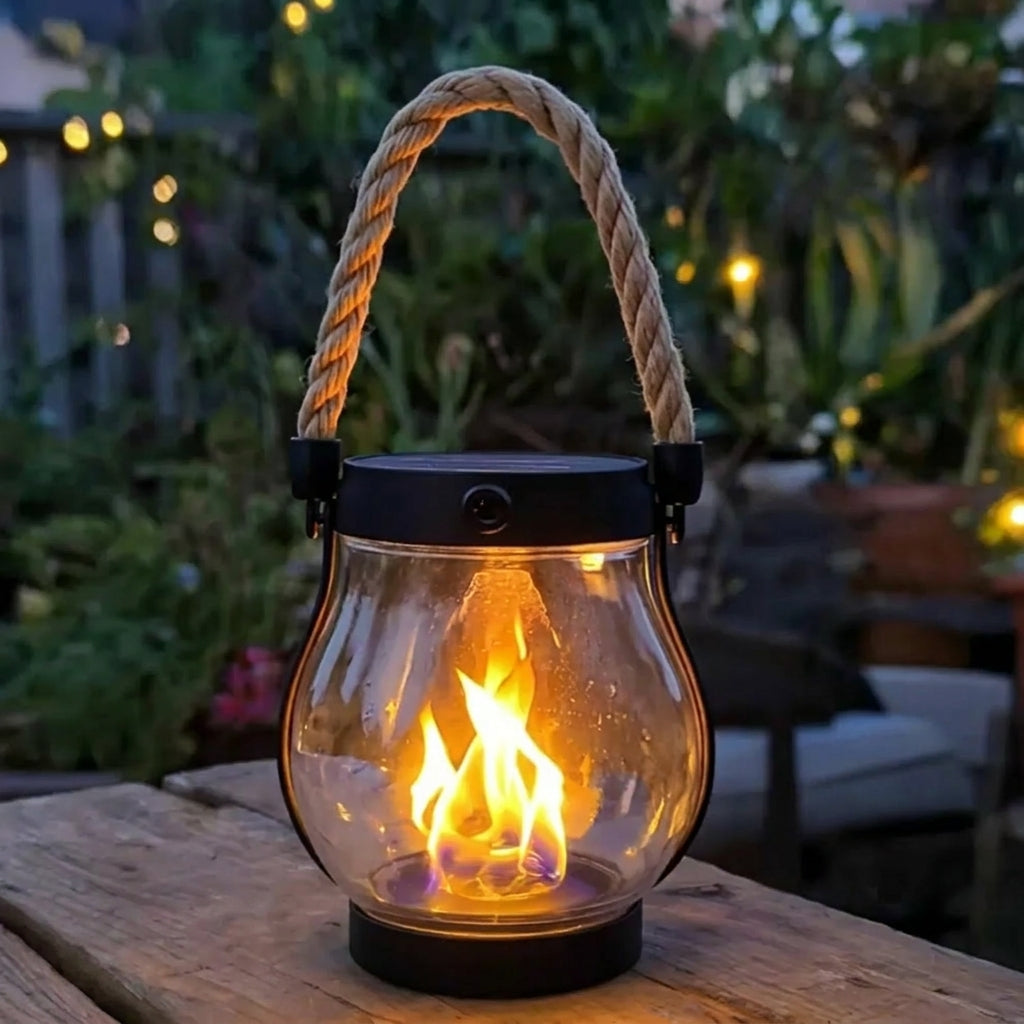 Neravio™ 🔥Last Chance Before They're Gone! Solar Flame Lanterns – No Wiring, Auto-On at Dusk!