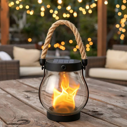 Neravio™ 🔥Last Chance Before They're Gone! Solar Flame Lanterns – No Wiring, Auto-On at Dusk!