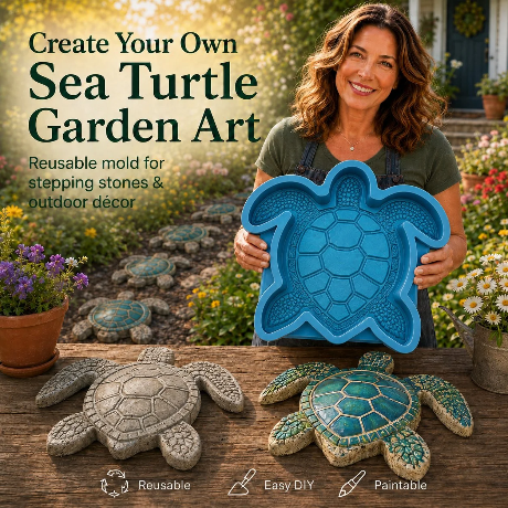 💥 LAST DAY 55% OFF - 🌊 Reusable Ocean Theme Garden Art Mold – Make Your Garden Truly One of a Kind