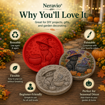 🔥2026 New Arrivals💥 Reusable Silicone Stepping Stone Mold for Halloween DIY Garden Pathway