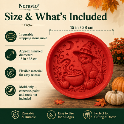 🔥2026 New Arrivals💥 Reusable Silicone Stepping Stone Mold for Halloween DIY Garden Pathway