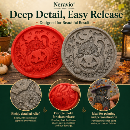 🔥2026 New Arrivals💥 Reusable Silicone Stepping Stone Mold for Halloween DIY Garden Pathway