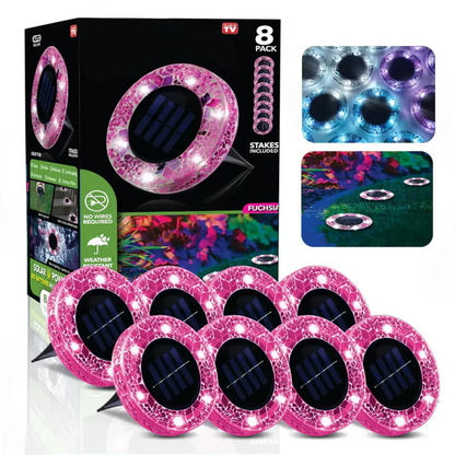 Neravio™ Solar Mosaic Disk Garden Lights