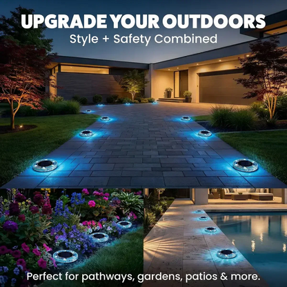 Neravio™ Solar Mosaic Disk Garden Lights