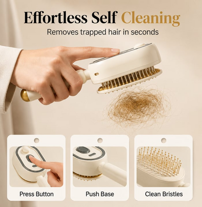 Neravio™ 🛒 The Frizz-Fighter: Upgraded 3-in-1 Nano-Steam Massage Brush