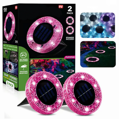 Neravio™ Solar Mosaic Disk Garden Lights