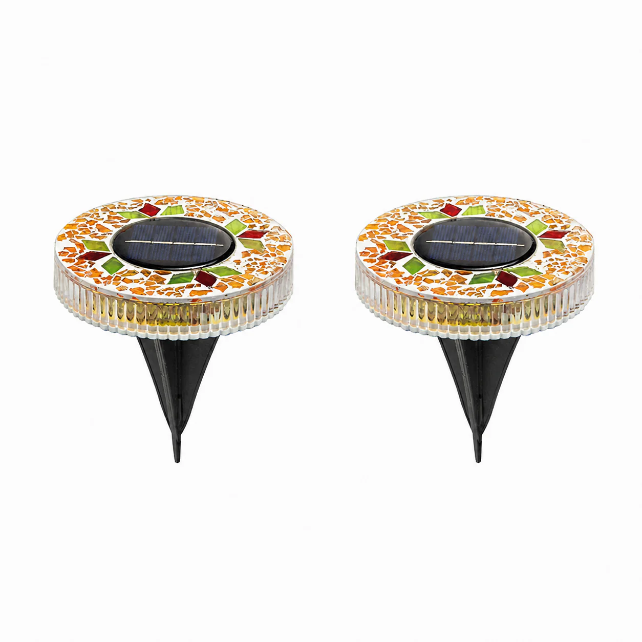Neravio™ Solar Mosaic Disk Garden Lights