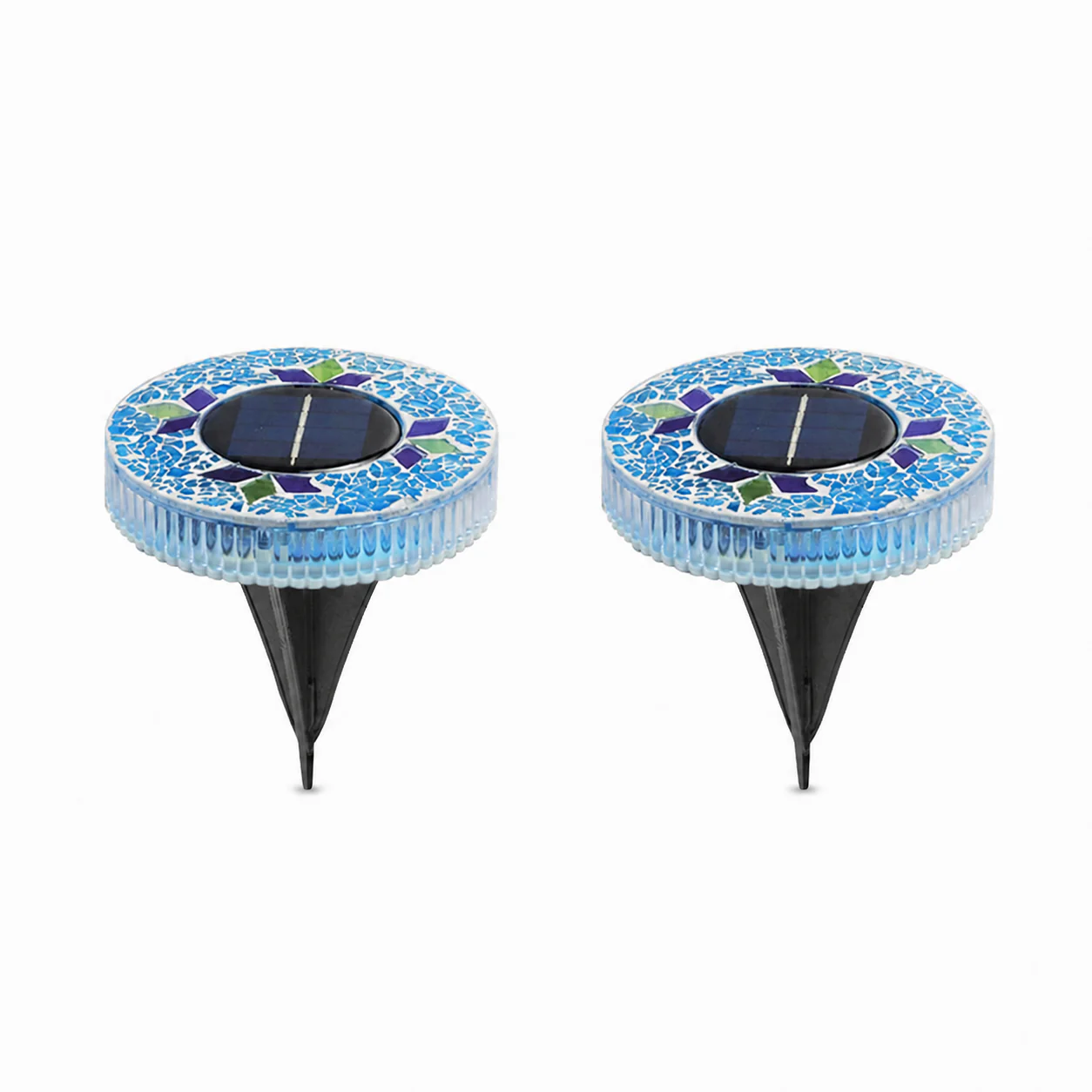 Neravio™ Solar Mosaic Disk Garden Lights