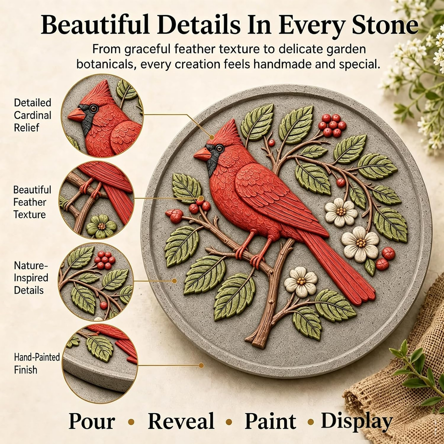 🔥2026 New Arrivals💥Garden Art Stepping Stone Mold