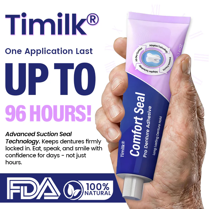 🔥 LIMITED SPECIAL OFFER 🔥 Timilk® Comfort Seal Pro Denture Adhesive🦷