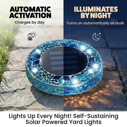 Neravio™ Solar Mosaic Disk Garden Lights