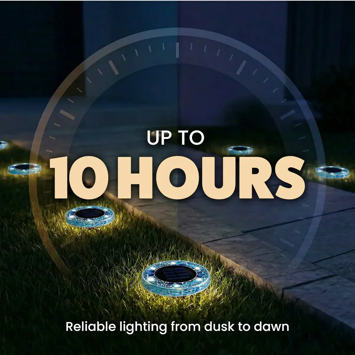Neravio™ Solar Mosaic Disk Garden Lights