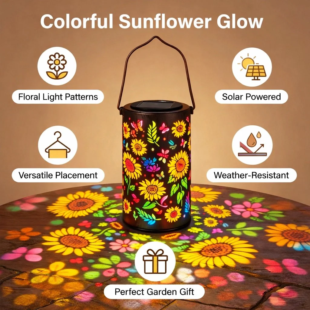 Neravio™ 🌟 Last Day Promotion 🎁 Sunflower Solar Garden Lantern 🌞