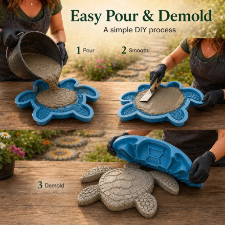 💥 LAST DAY 55% OFF - 🌊 Reusable Ocean Theme Garden Art Mold – Make Your Garden Truly One of a Kind
