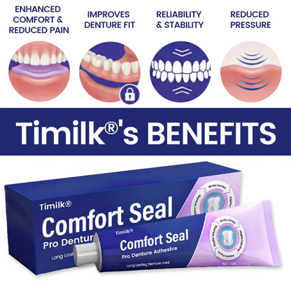 🔥 LIMITED SPECIAL OFFER 🔥 Timilk® Comfort Seal Pro Denture Adhesive🦷