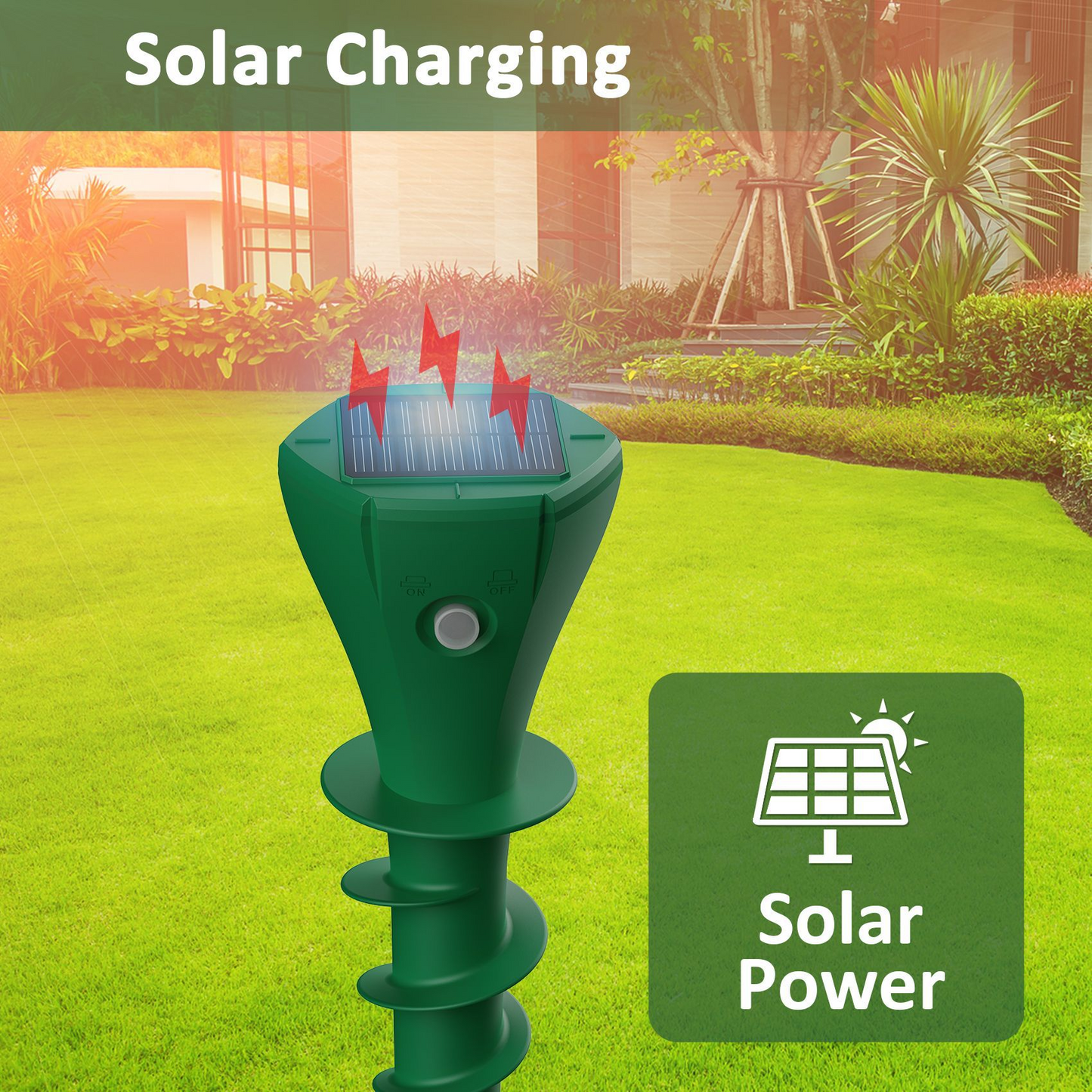 🔥Time-Limited Offer🔥 Solar Powered Waterproof Screw Mole Repellent