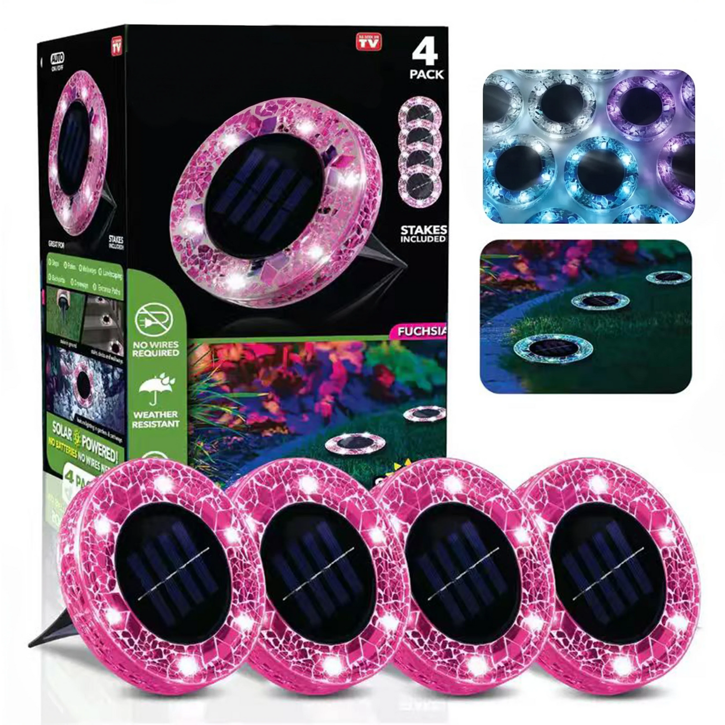 Neravio™ Solar Mosaic Disk Garden Lights