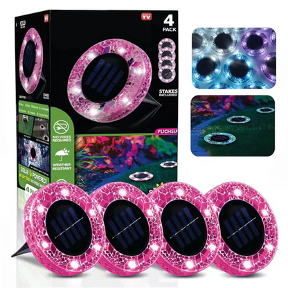Neravio™ Solar Mosaic Disk Garden Lights