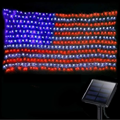 🔥Last Day: 49% OFF🔥Solar American Flag Lights Outdoor for 250th Independence Celebration 🇺🇸✨
