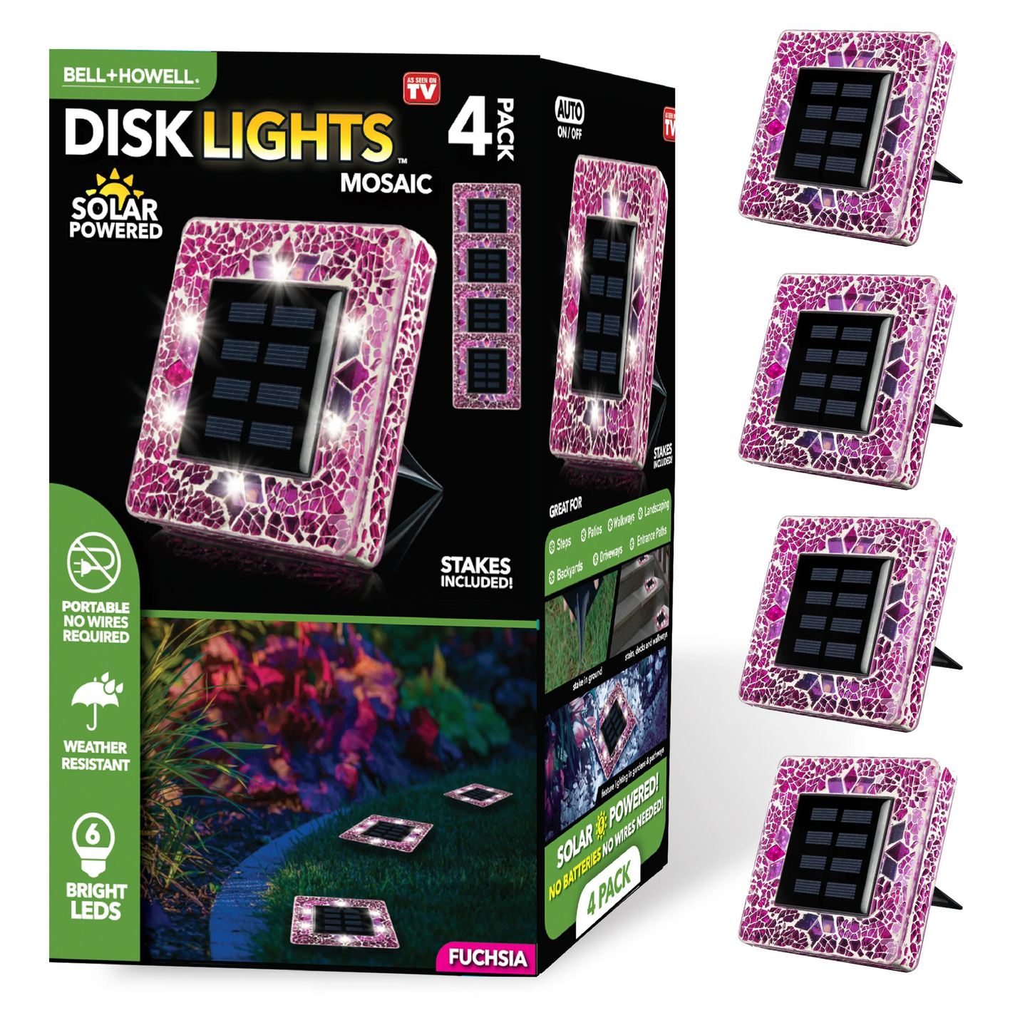 Neravio™ Solar Mosaic Disk Garden Lights
