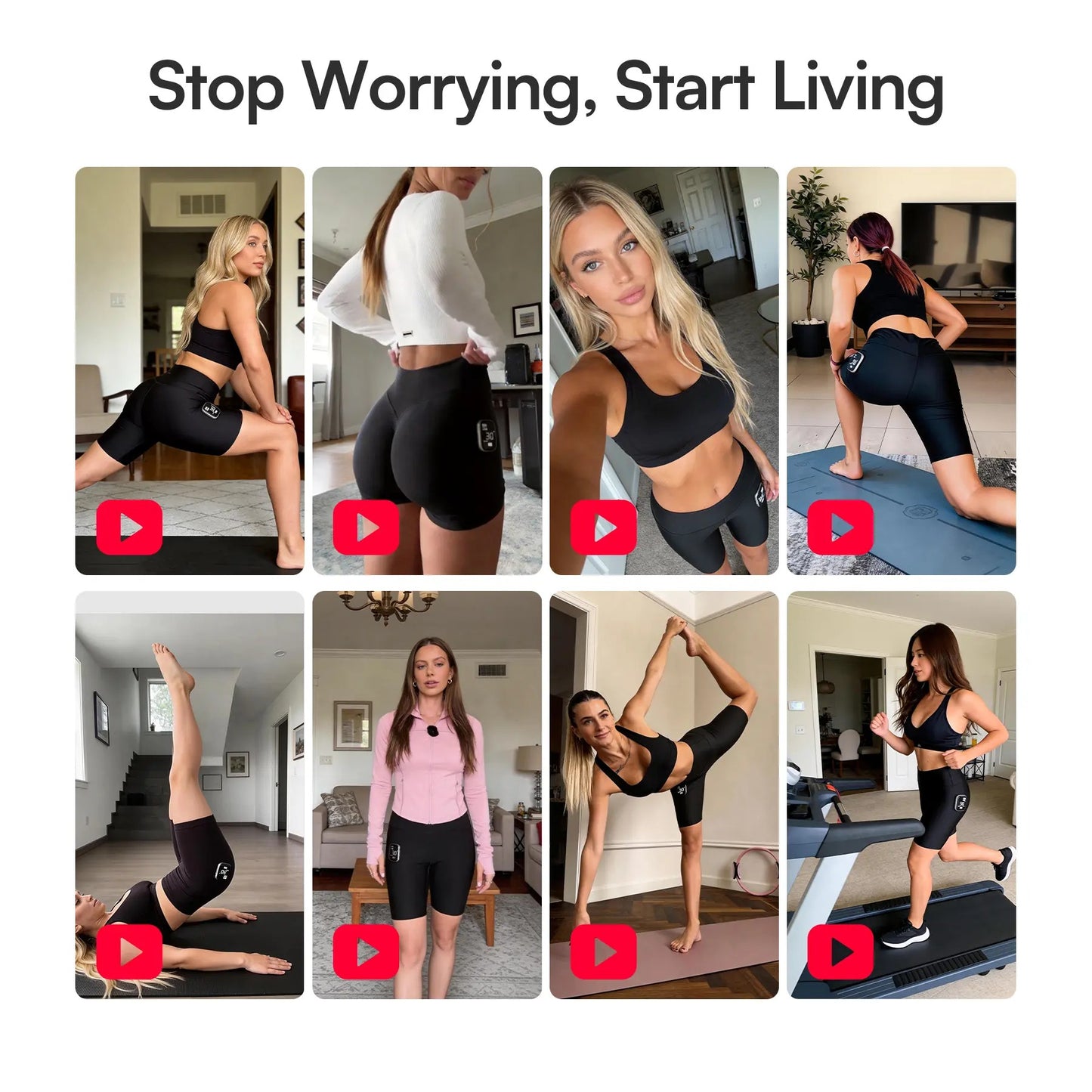 Neravio™ 3-Zone EMS Toning Shorts: Targeted Abdomen, Glutes & Pelvic Floor Support
