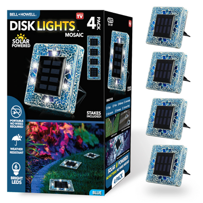 Neravio™ Solar Mosaic Disk Garden Lights