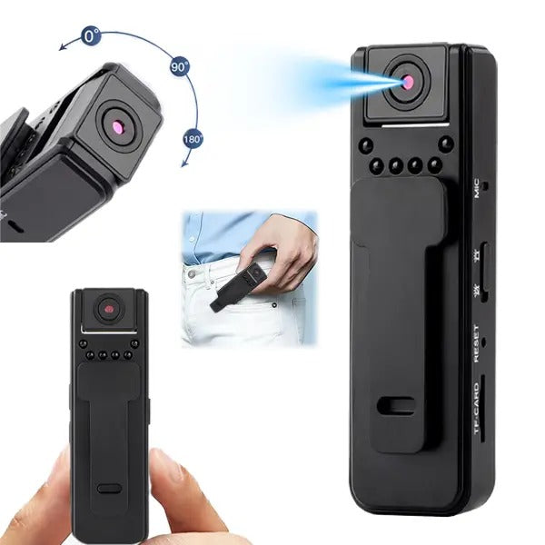 Neravio™ ClipCam Pro – Mini 1080P Wearable Camera