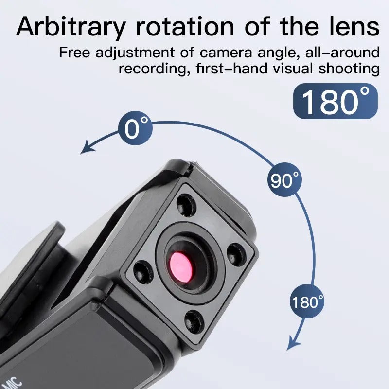 Neravio™ ClipCam Pro – Mini 1080P Wearable Camera